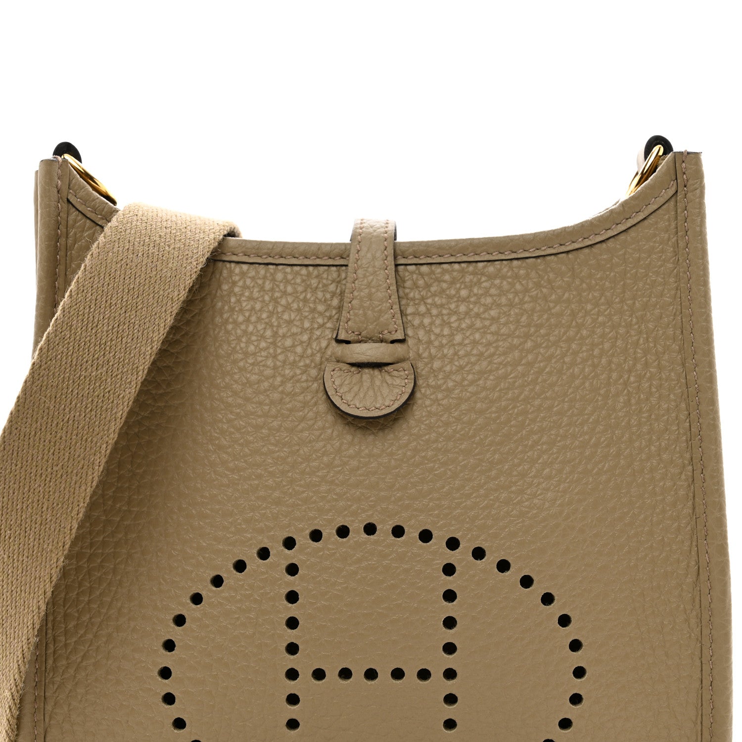 Hermes Taurillon Clemence Amazone Evelyne TPM Beige Marfa 5 of 10