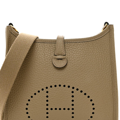 Hermes Taurillon Clemence Amazone Evelyne TPM Beige Marfa 5 of 10