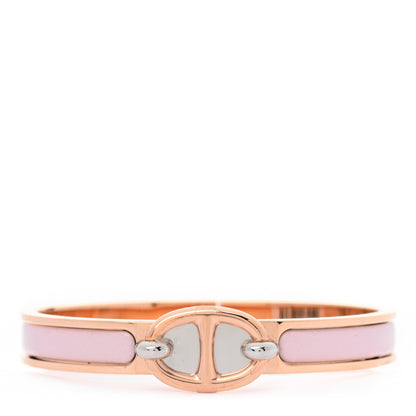 Hermes Enamel Mini Clic Chaine d'Ancre Bracelet PM Rose Candeur 1 of 6