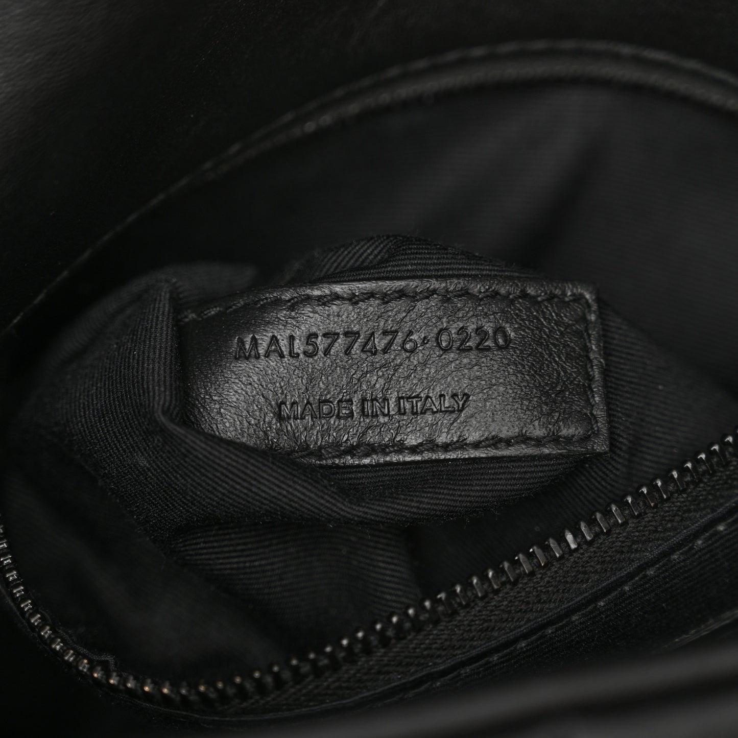 Lambskin Quilted Monogram Monochrome Small Loulou Puffer Chain Satchel Black