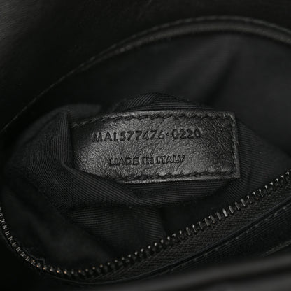 Saint Laurent Lambskin Quilted Monogram Monochrome Small Loulou Puffer Chain Satchel Black 7 of 10