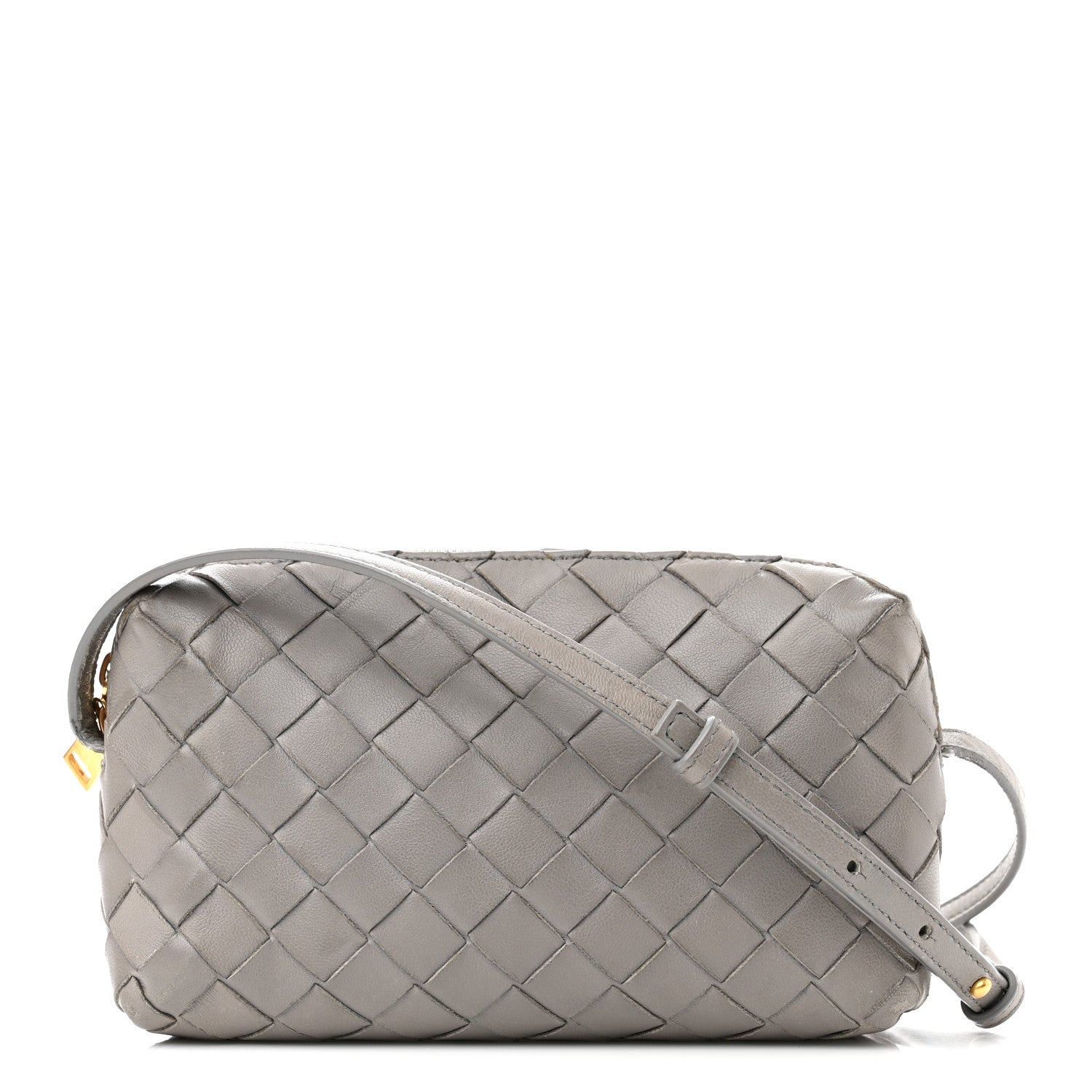 Bottega Veneta Nappa Intrecciato Nodini Mini Crossbody Grey 1 of 16