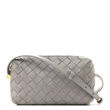 Bottega Veneta Nappa Intrecciato Nodini Mini Crossbody Grey 1 of 16