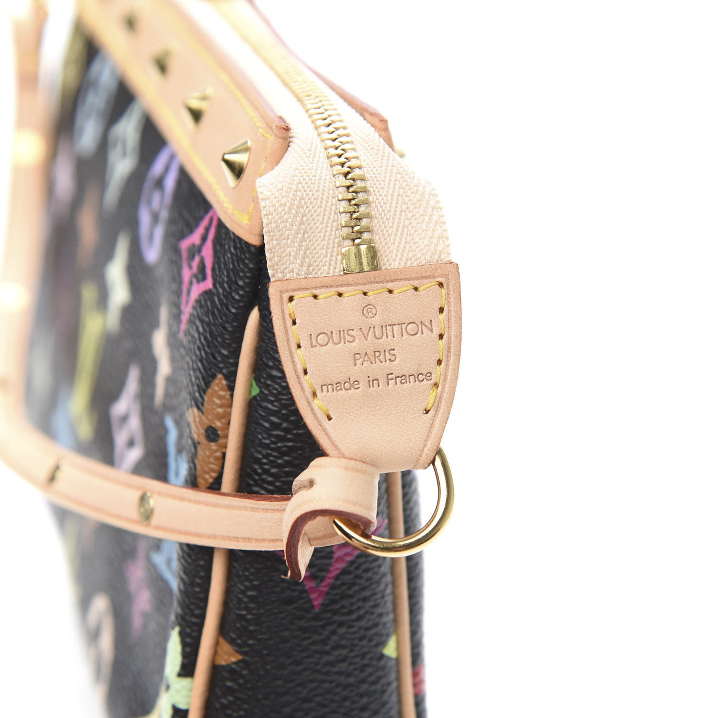 Monogram Multicolor Pochette Accessories Black