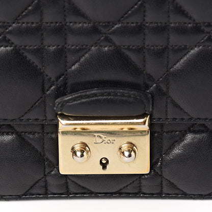Christian Dior Lambskin Cannage Miss Dior Promenade Pouch Black 12 of 12