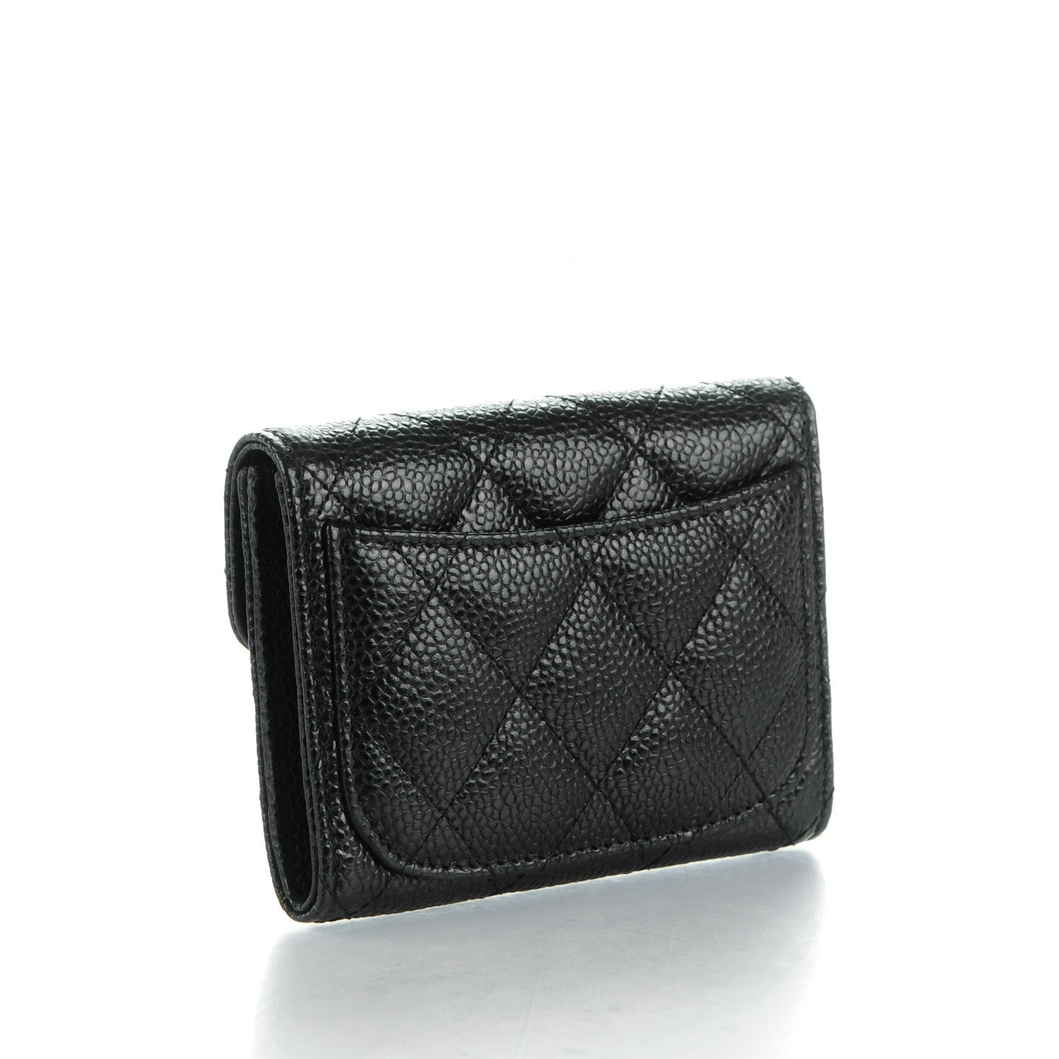 Chanel Caviar Quilted Flap Card Holder Black 3 of 8