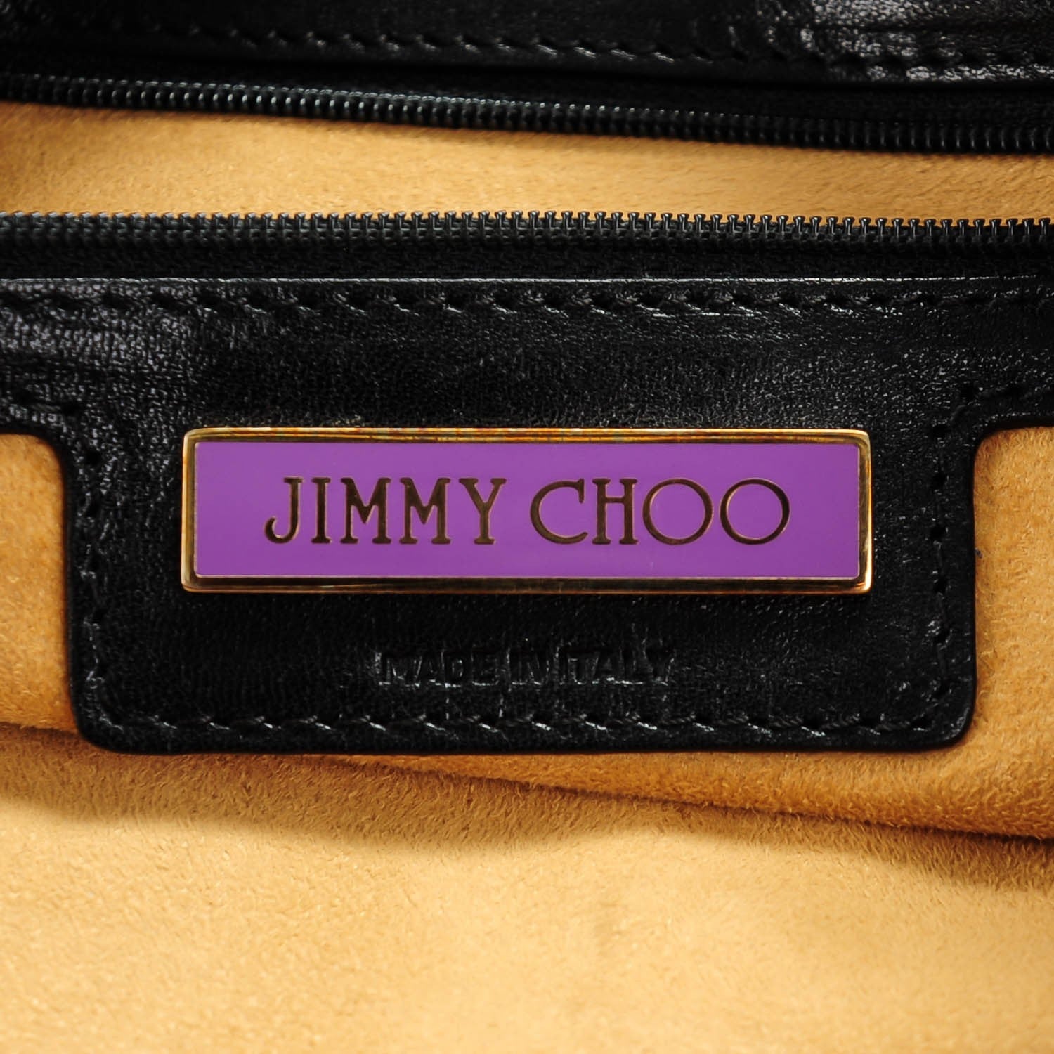 Jimmy Choo Calfskin Suede Shoulder Bag Black 6 of 7