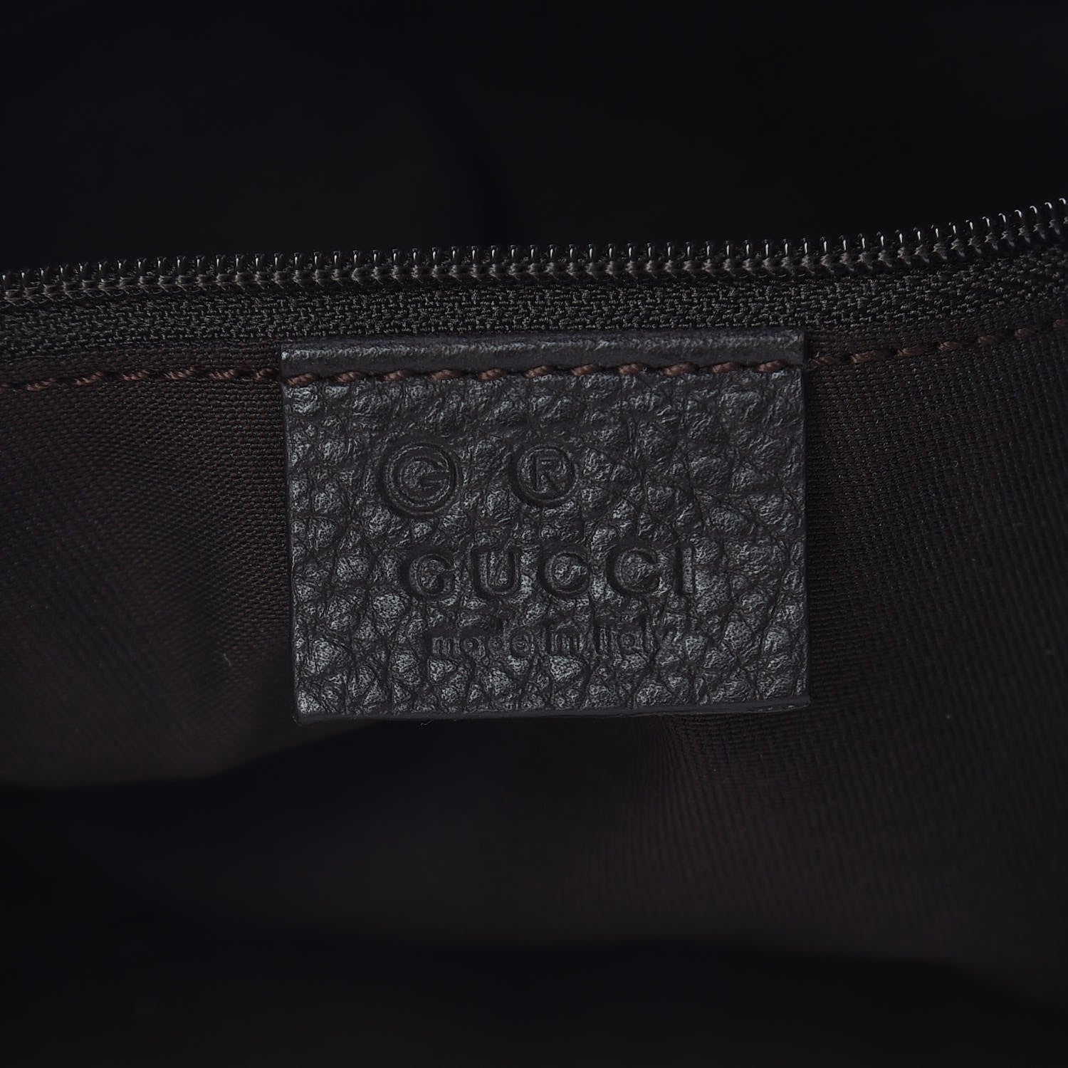 Gucci Denim Monogram Abbey D Ring Hobo Brown 6 of 10