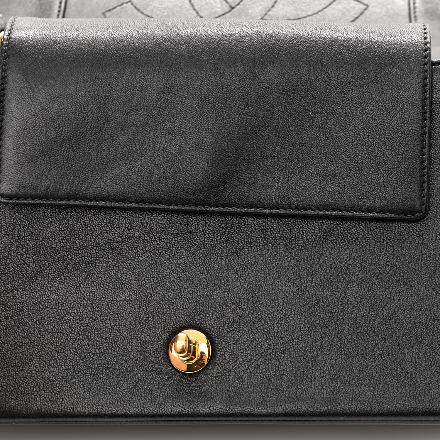 Chanel Sheepskin Quilted Vintage Mademoiselle Flap Black 12 of 15