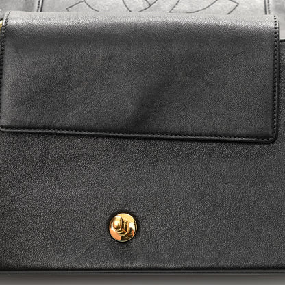 Chanel Sheepskin Quilted Vintage Mademoiselle Flap Black 12 of 15