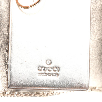 Gucci Metallic Guccissima 6 Key Holder Case Gold 6 of 8