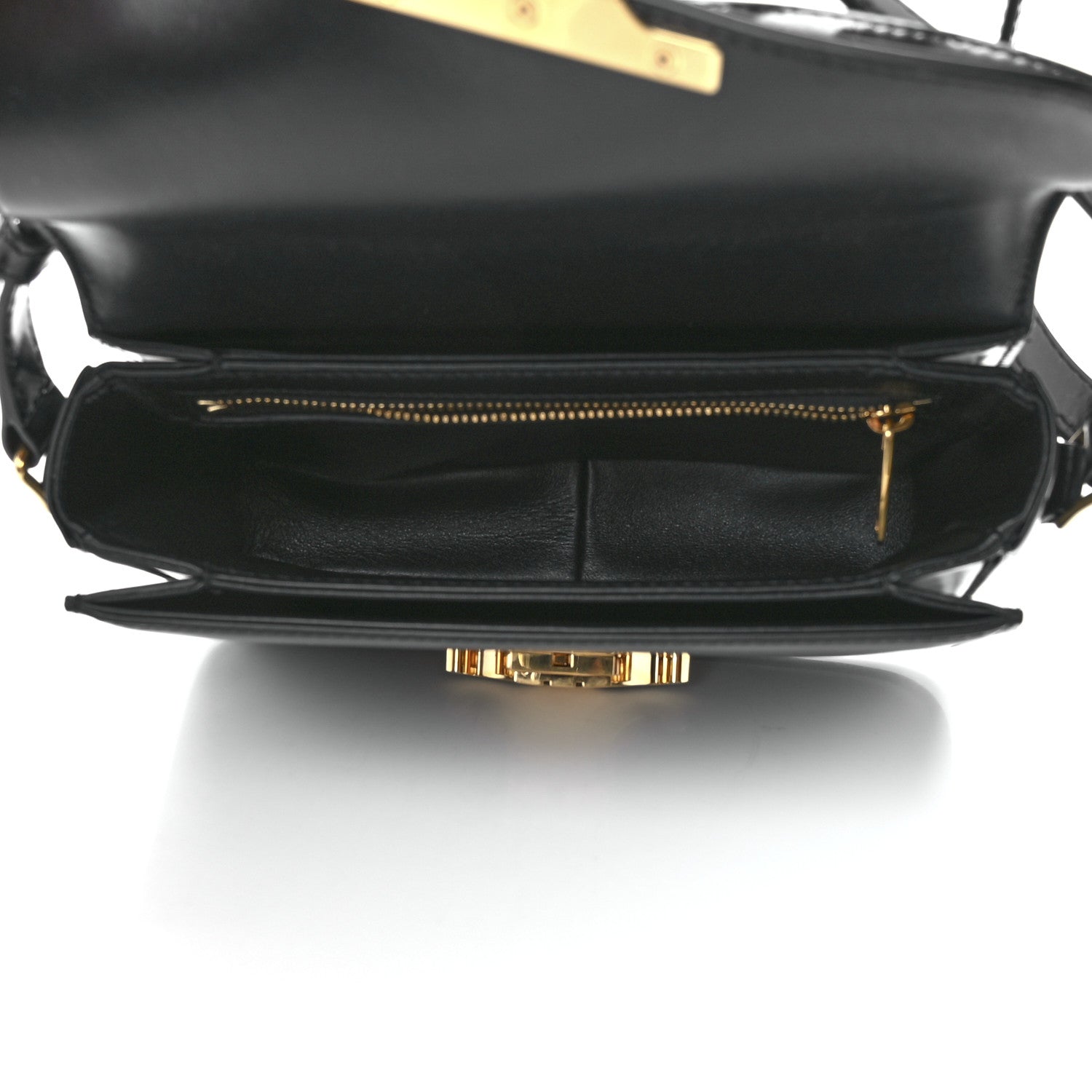 Celine Shiny Calfskin Teen Triomphe Black 5 of 12