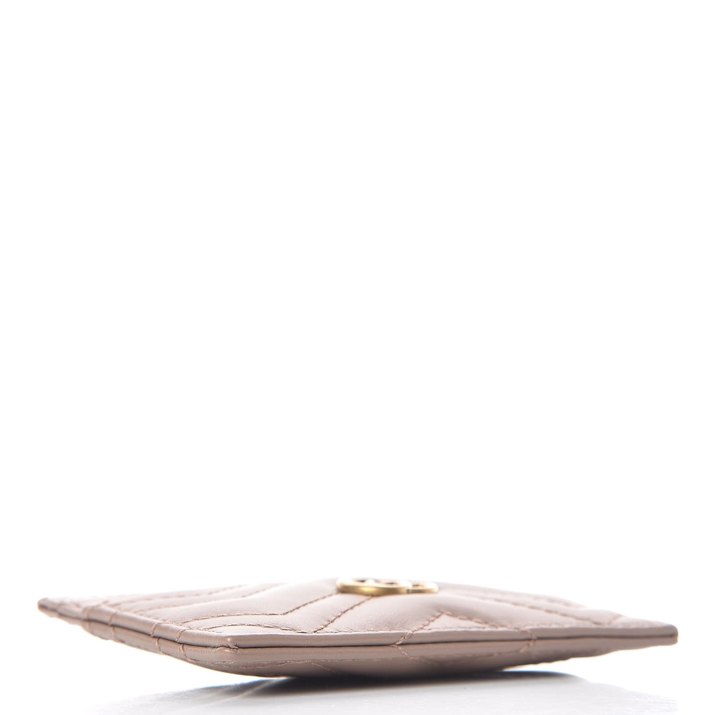 Calfskin Matelasse GG Marmont Card Holder Porcelain Rose