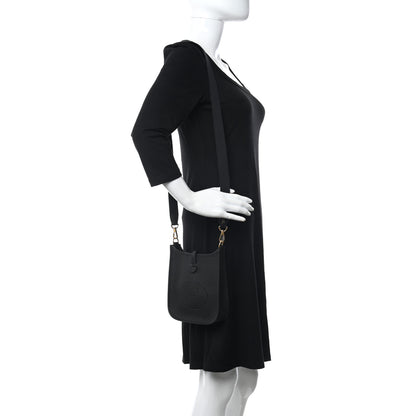Hermes Taurillon Clemence Evelyne TPM Black 2 of 11