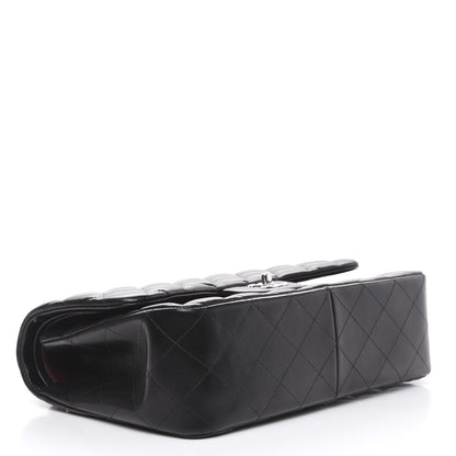 Chanel Lambskin Quilted Jumbo Double Flap Black 3 of 12