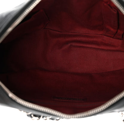 Chanel Aged Calfskin Quilted Cotton Club Bowler Black 5 of 10