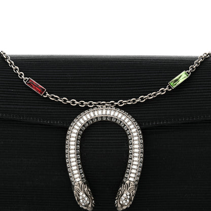 Gucci Grosgrain Satin Small Dionysus Shoulder Bag Black 7 of 10