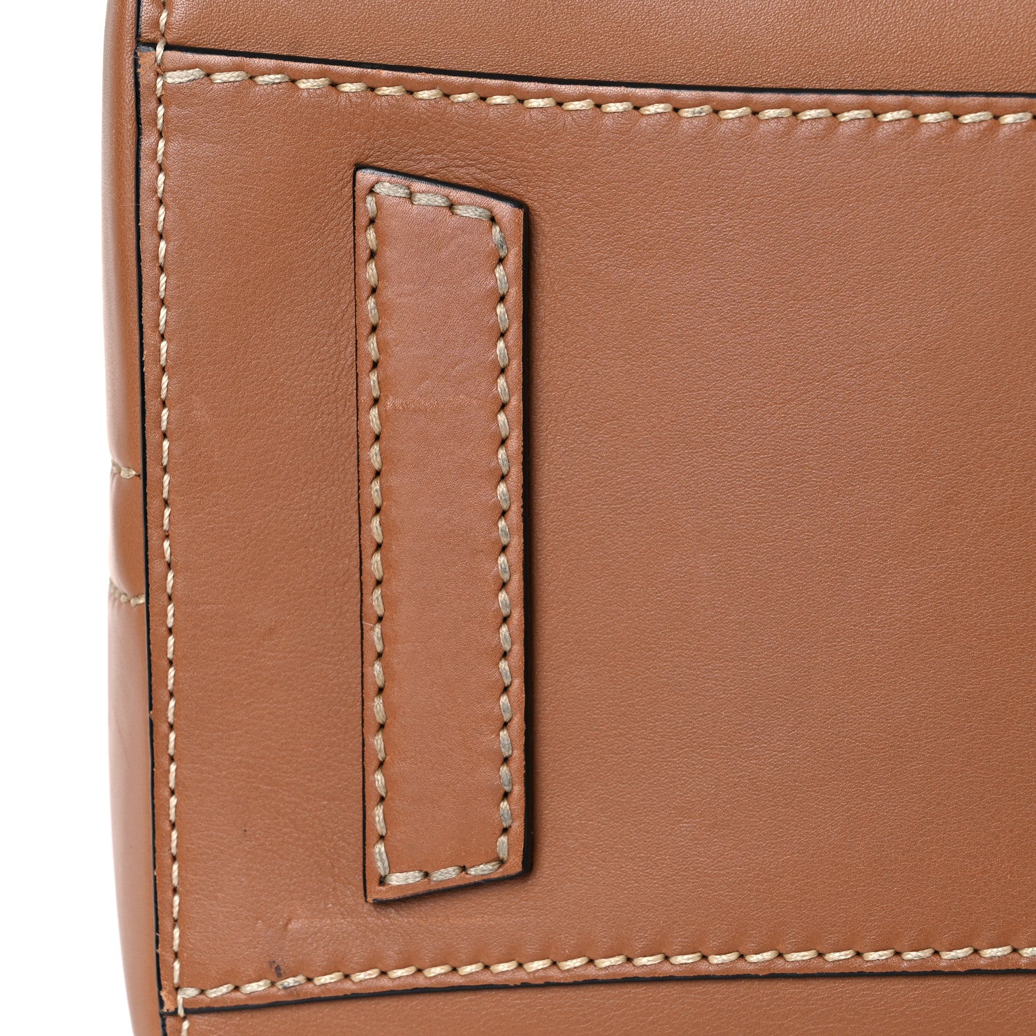 Givenchy Calfskin Contrast Topstitch Medium Antigona Cognac 17 of 30