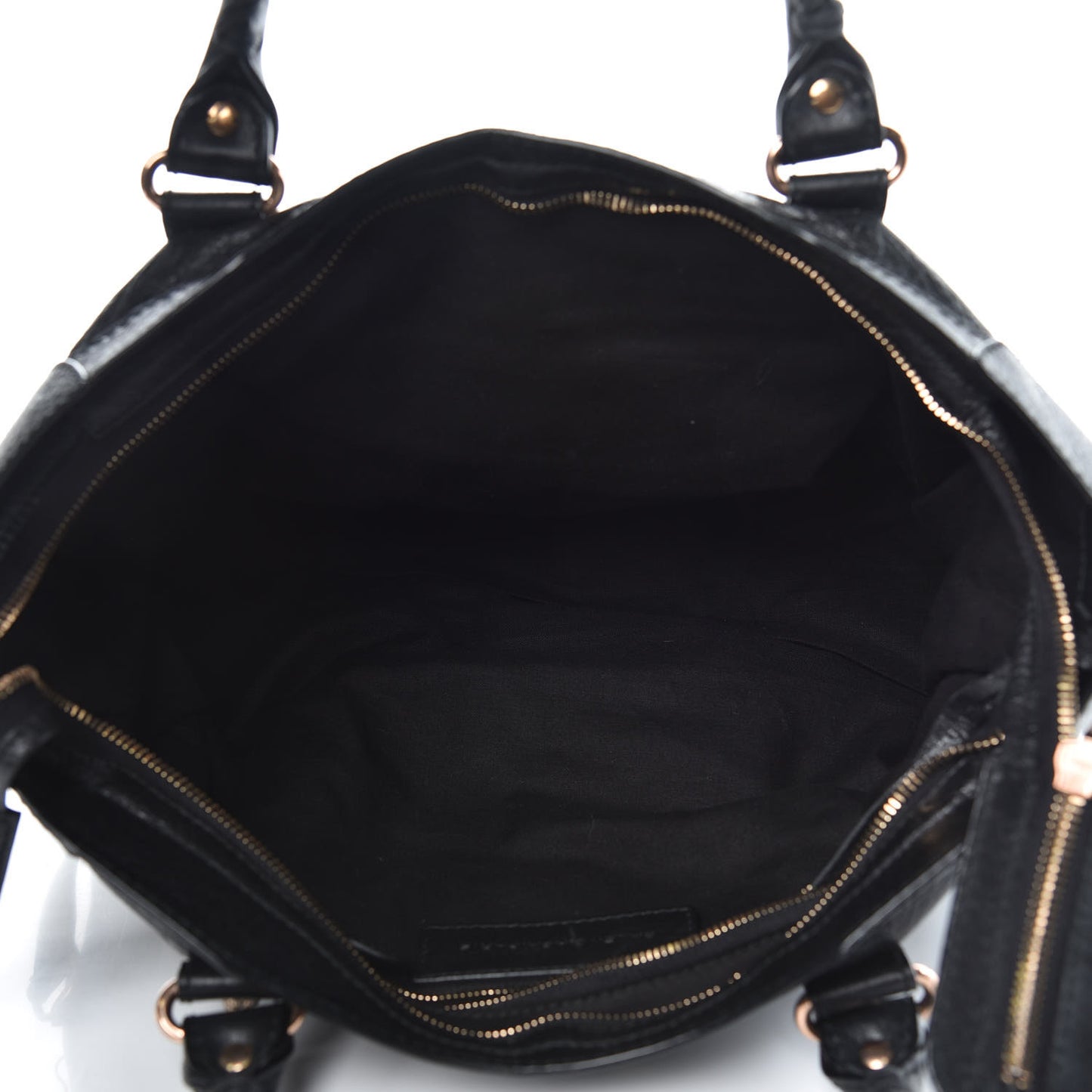 Agneau Giant 12 Rose Gold Hardware City Black