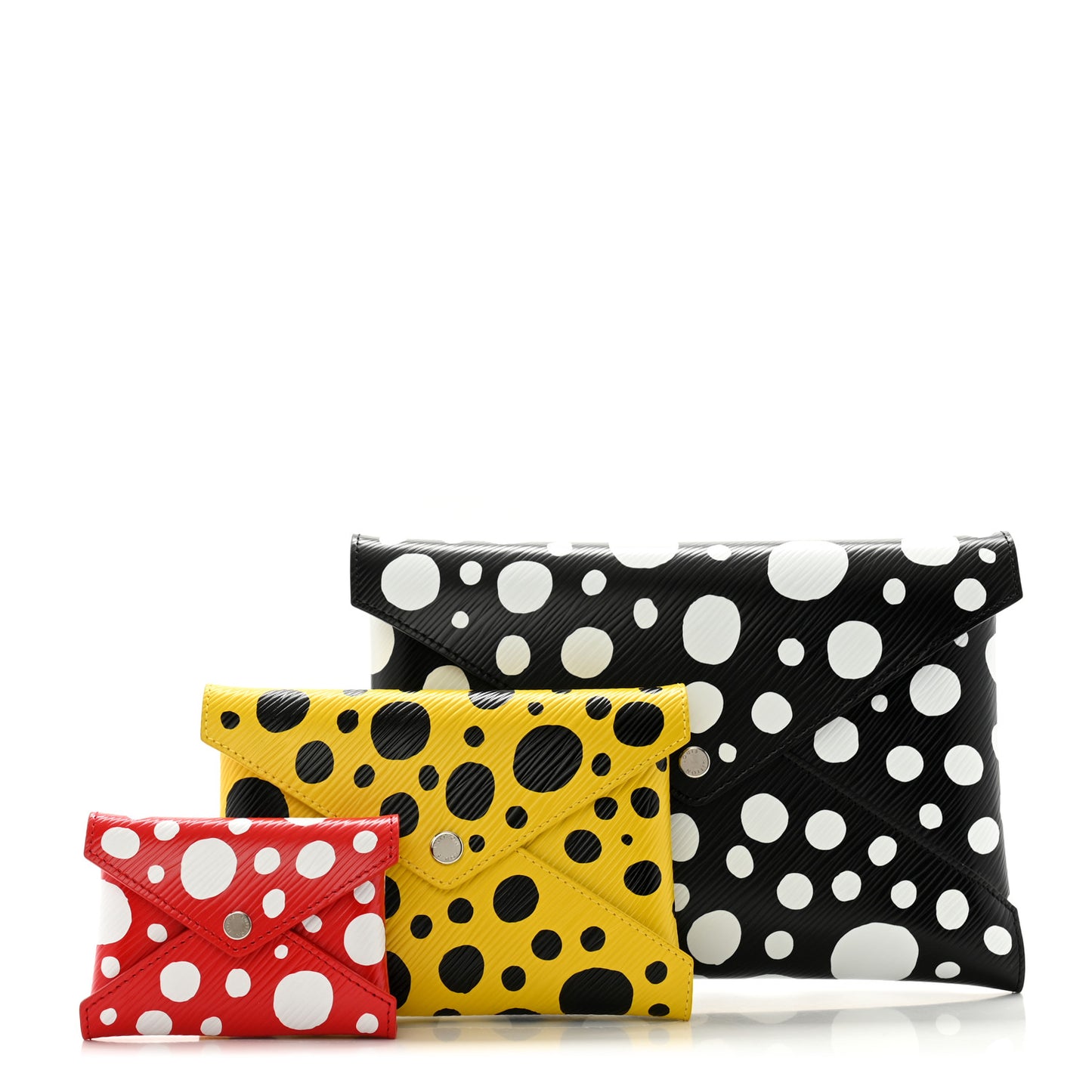 LV X YK Epi Kirigami Pochette Set Black Red Yellow
