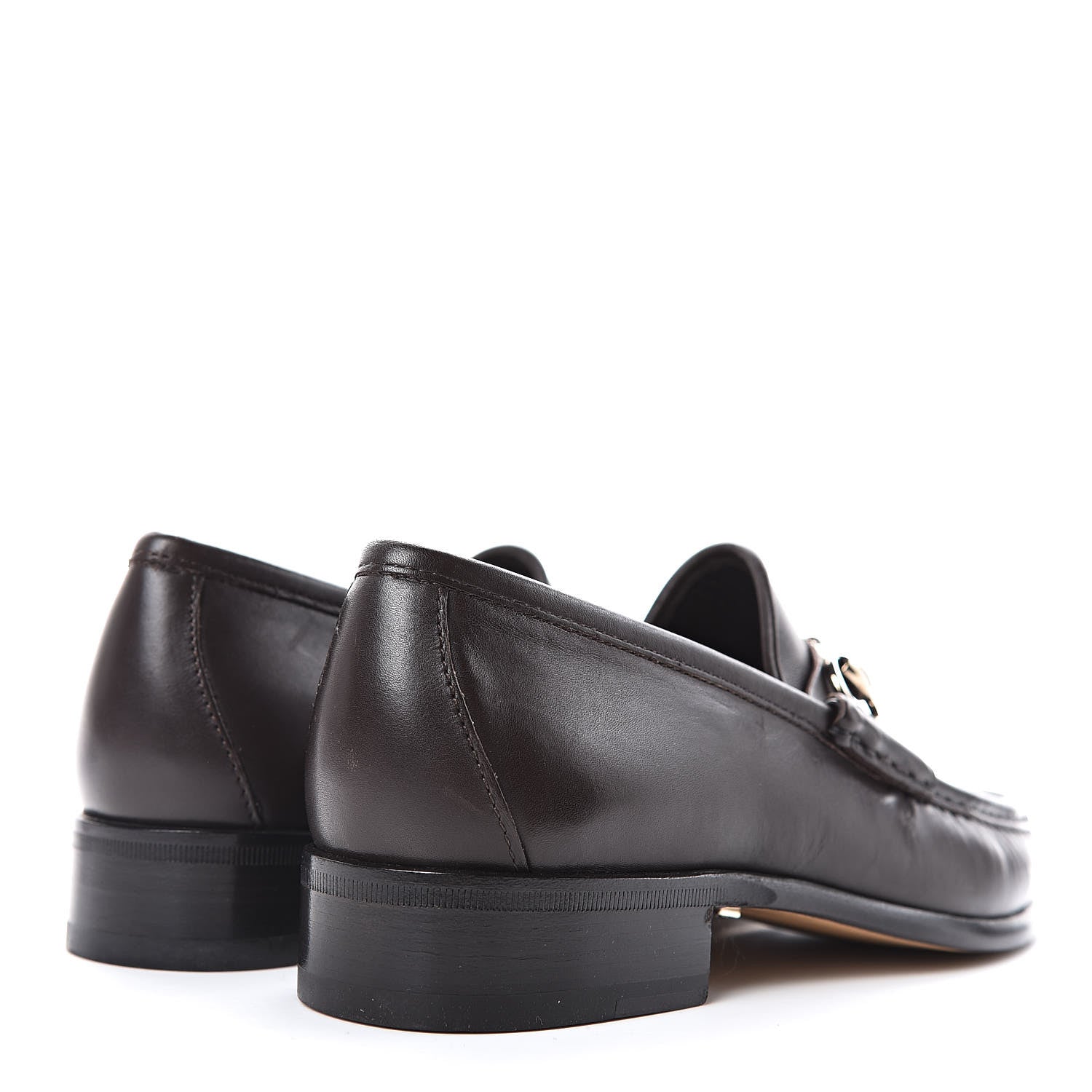 Gucci Calfskin Mens 1953 Horsebit Loafers 5.5 Marrone 4 of 8