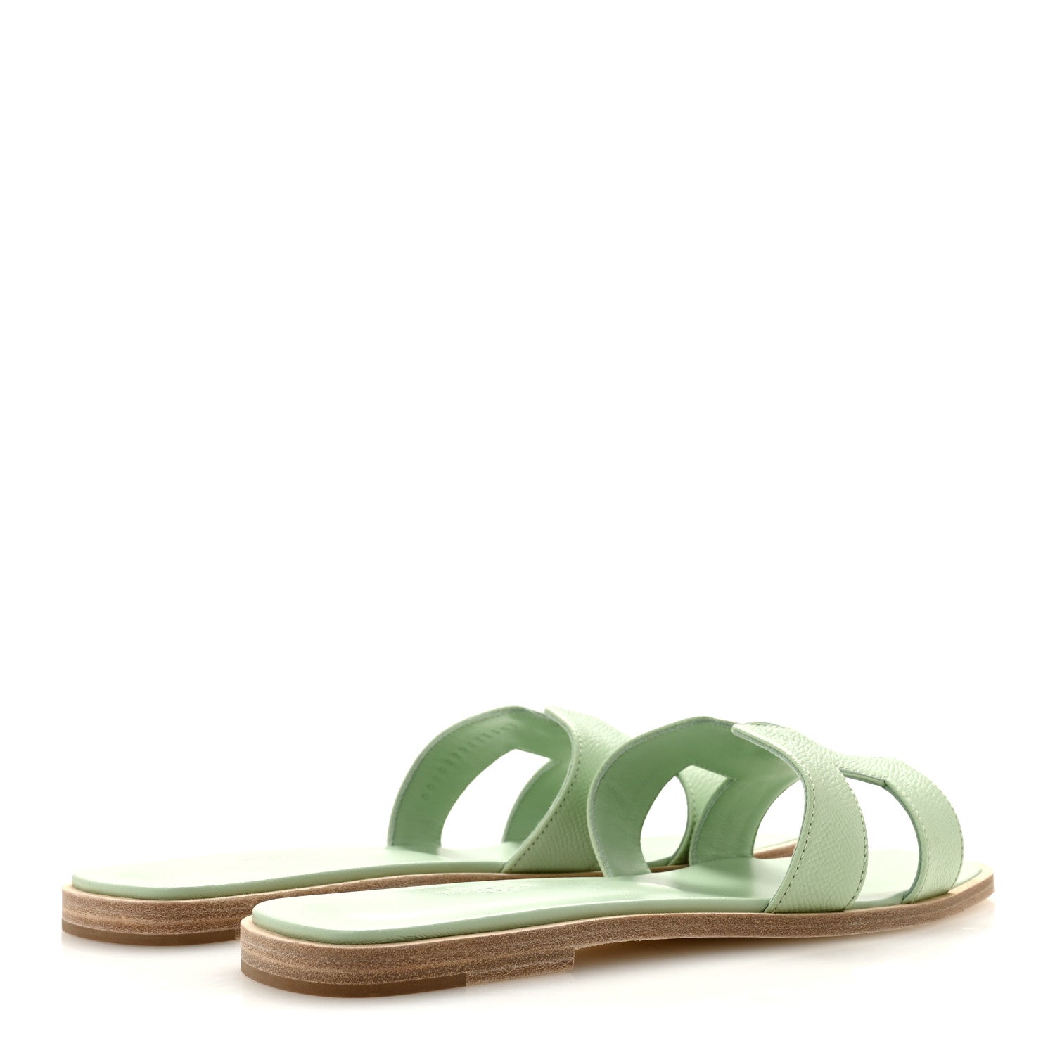 Hermes Epsom Oran Sandals 40 Vert Jade 5 of 10