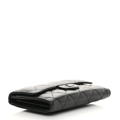 Chanel Caviar Quilted Small Flap Wallet Black 4 of 10