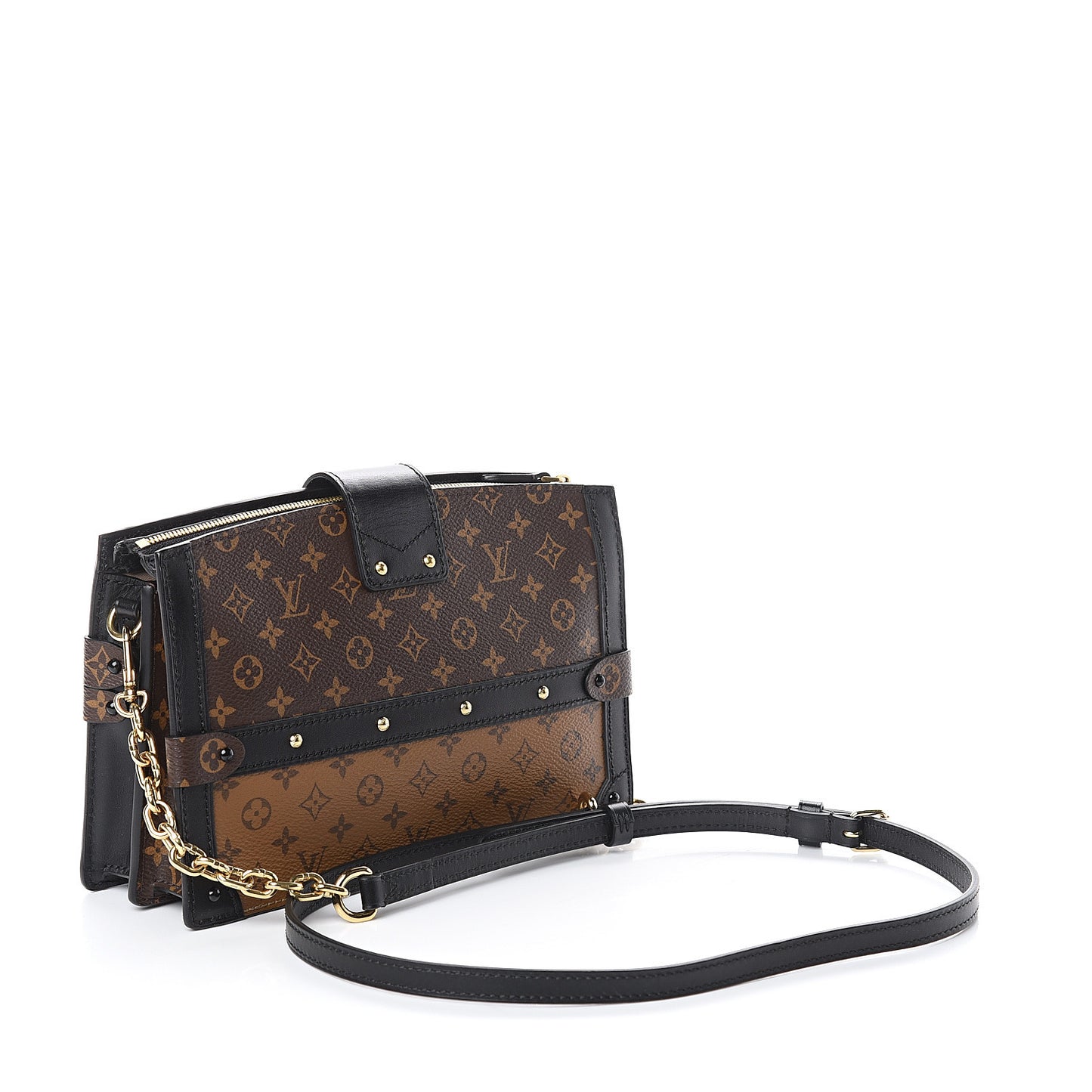 Reverse Monogram Trunk Clutch