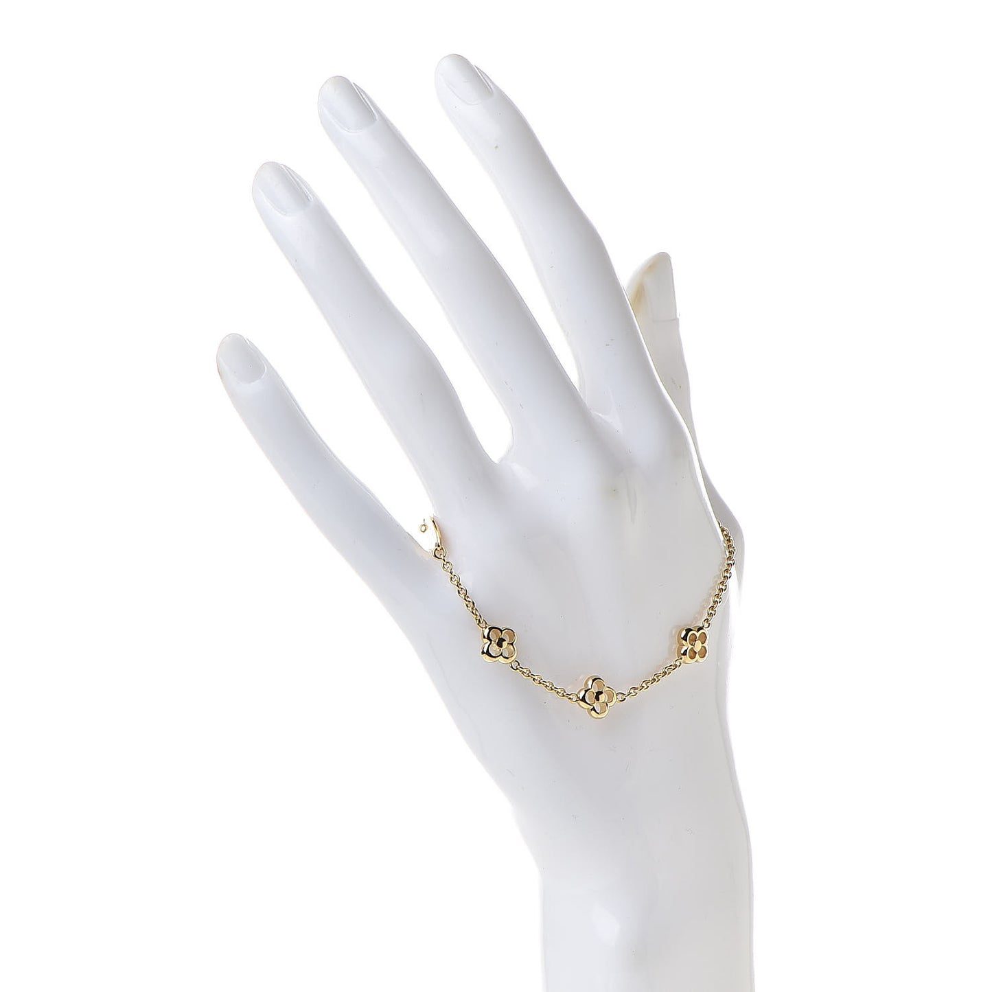 Brass Flower Full Bracelet Gold