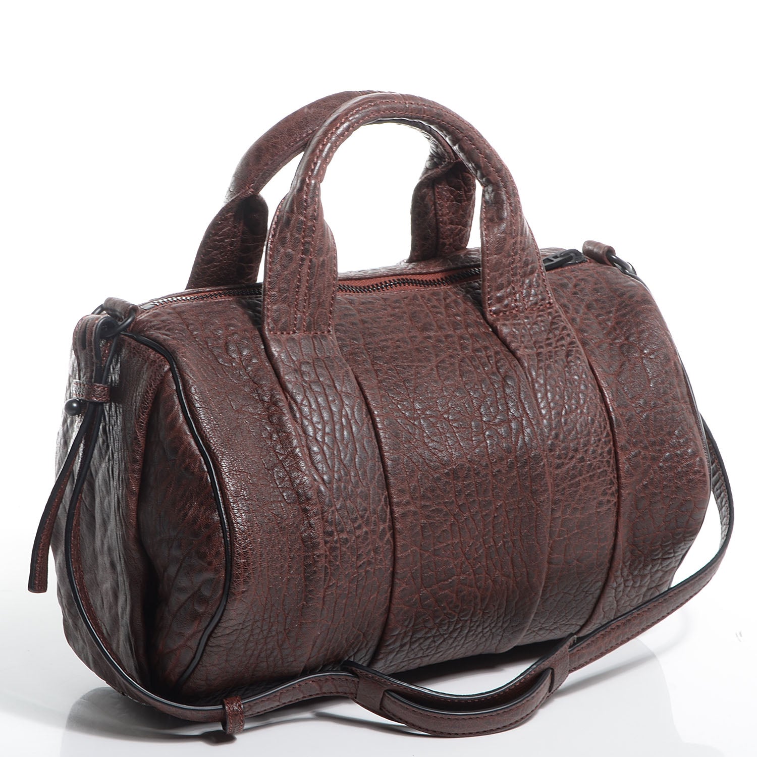 Alexander Wang Pebbled Lambskin Rocco Raisin 3 of 7