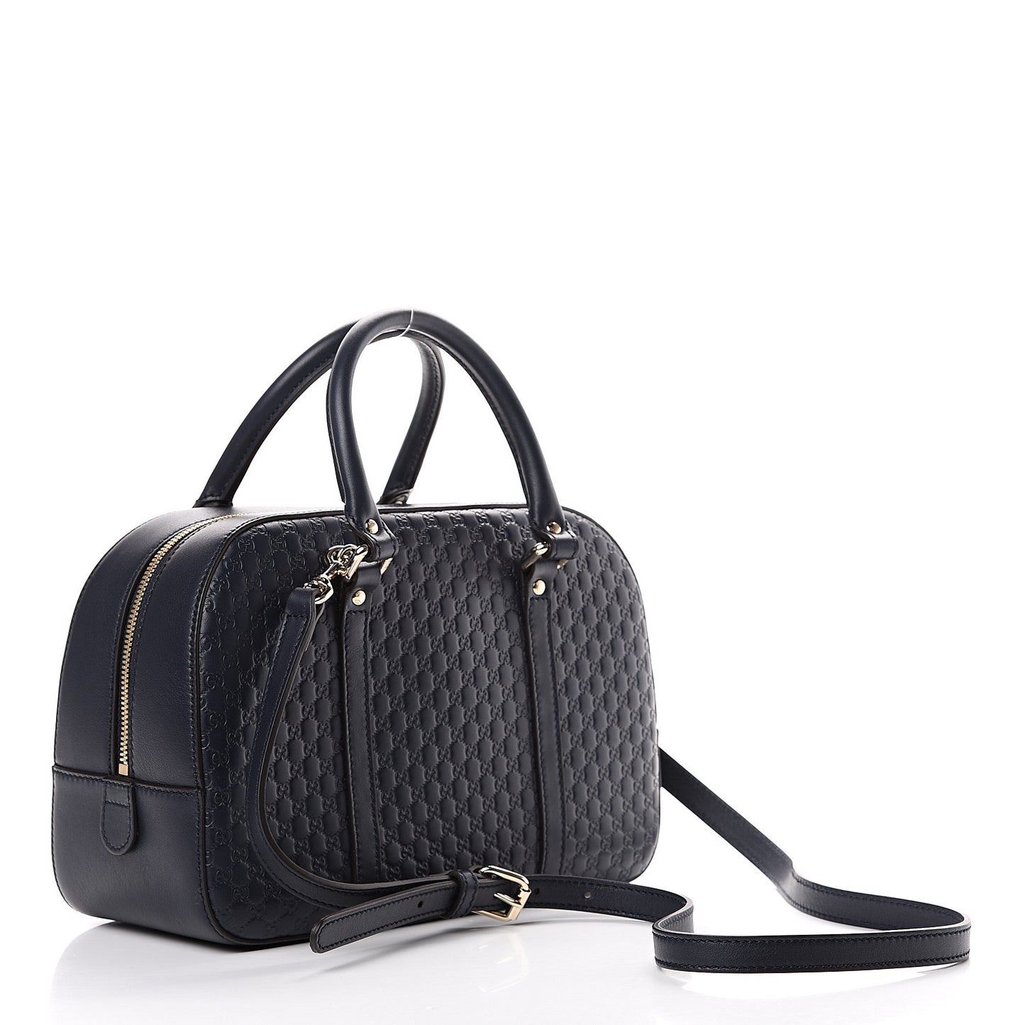 Microguccissima Medium Crossbody Bag Blue