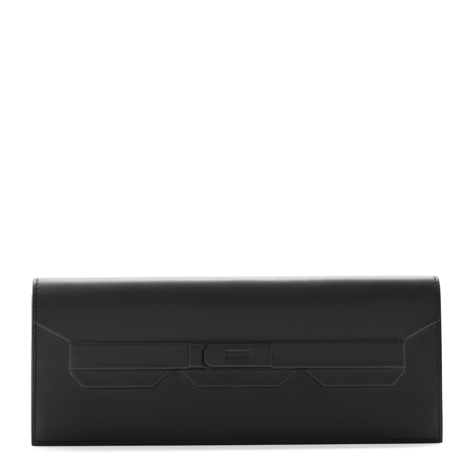 Hermes Swift Shadow Clutch 29 Black 1 of 9