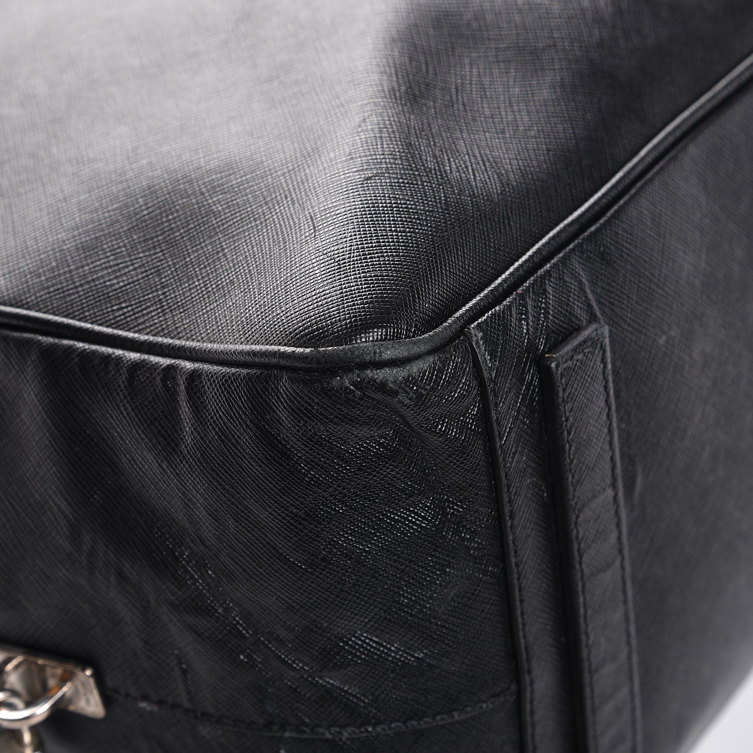 Prada Saffiano Travel Bag Nero Black 8 of 16