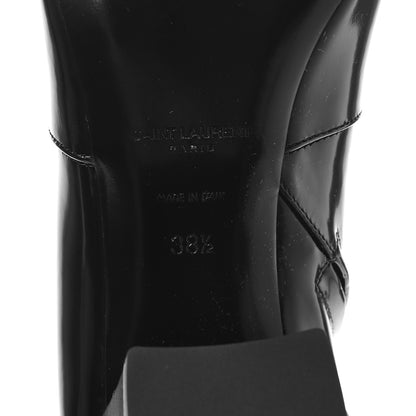 Saint Laurent Vitello Marilyn Betty 70 Ankle Zip Boots 38.5 Black 7 of 8