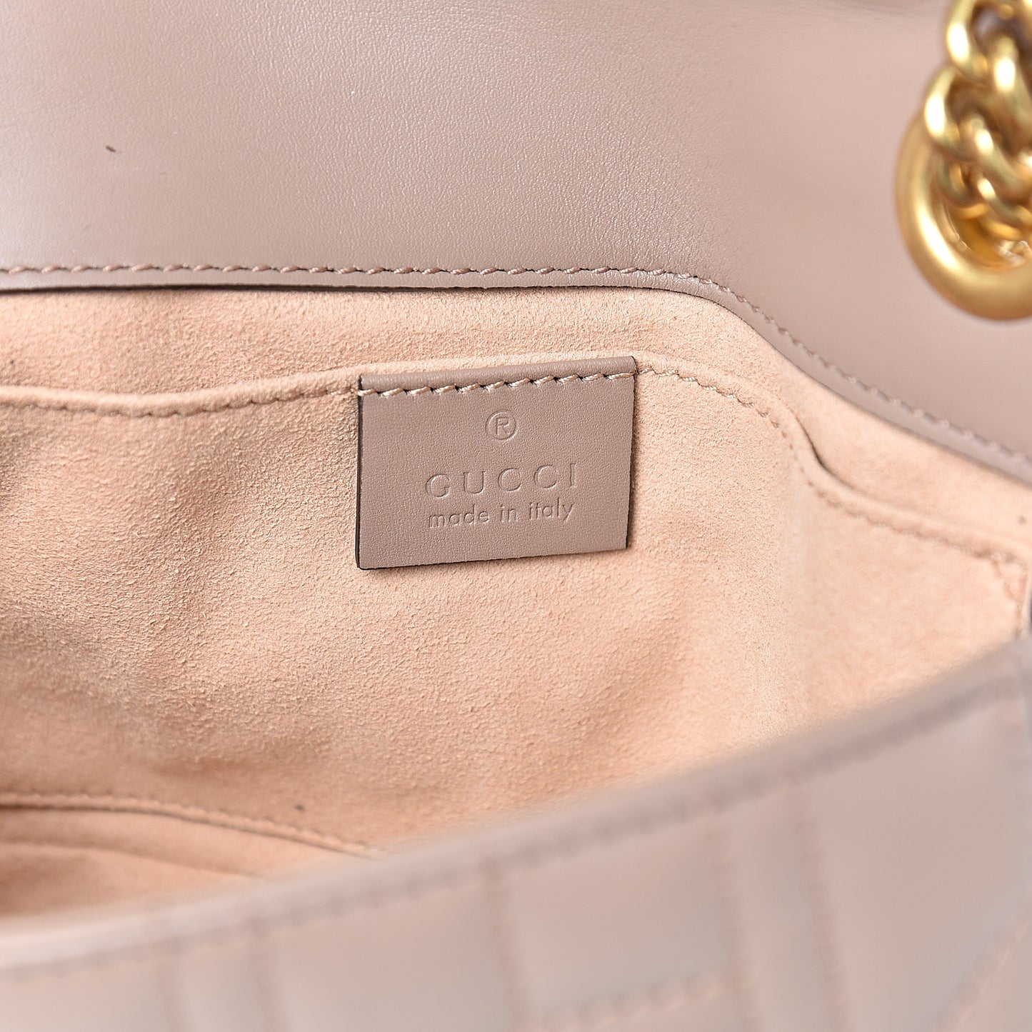 Calfskin Matelasse Studded Mini Pearly GG Marmont Shoulder Bag Porcelain Rose