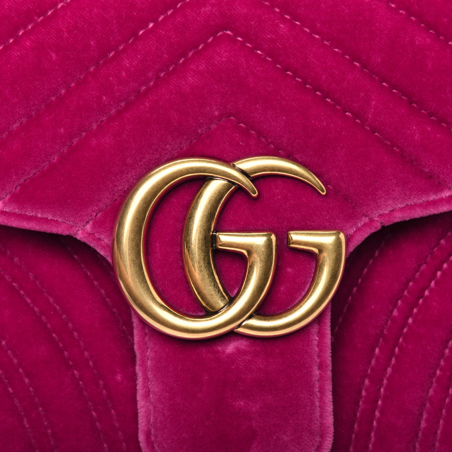 Gucci Velvet Matelasse Small GG Marmont Shoulder Bag Light Raspberry Rose 15 of 17