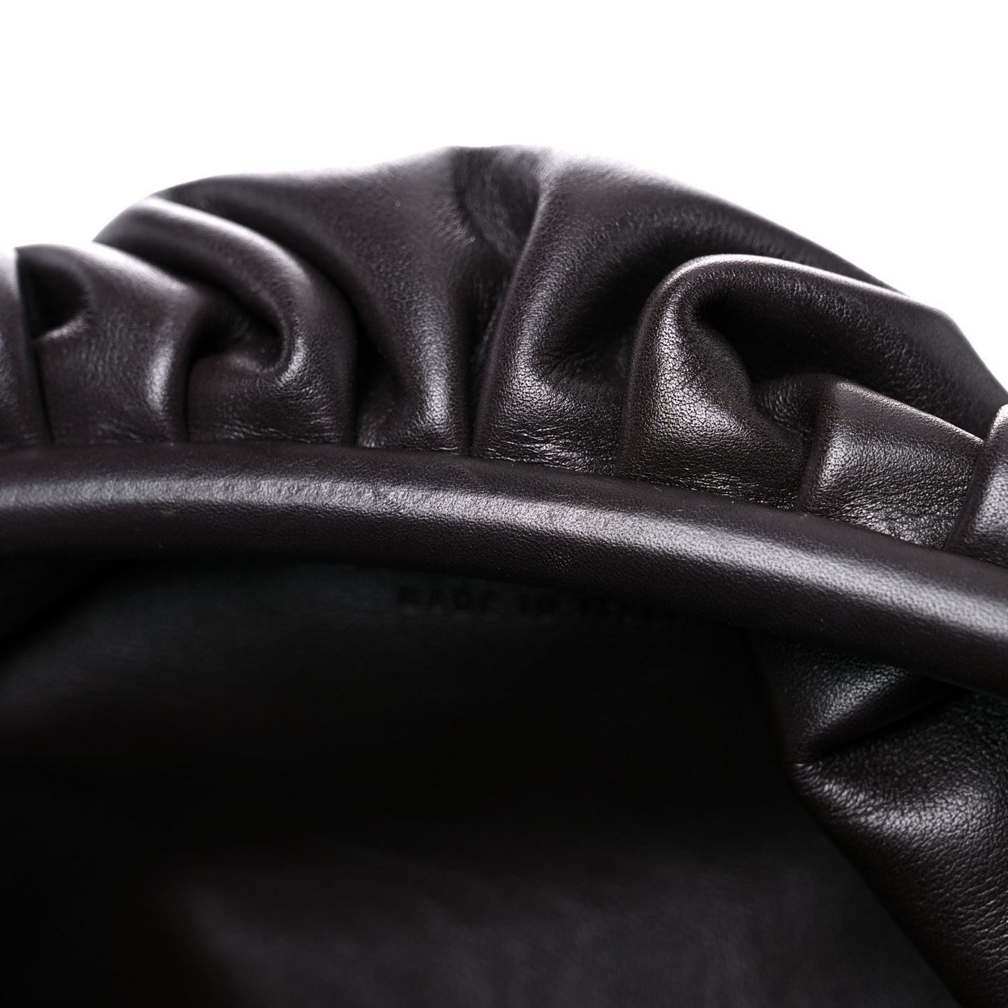 Smooth Butter Calf The Pouch Oversized Clutch Fondant