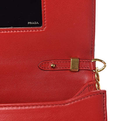 Prada Nappa Gaufre Crossbody Fuoco 9 of 13