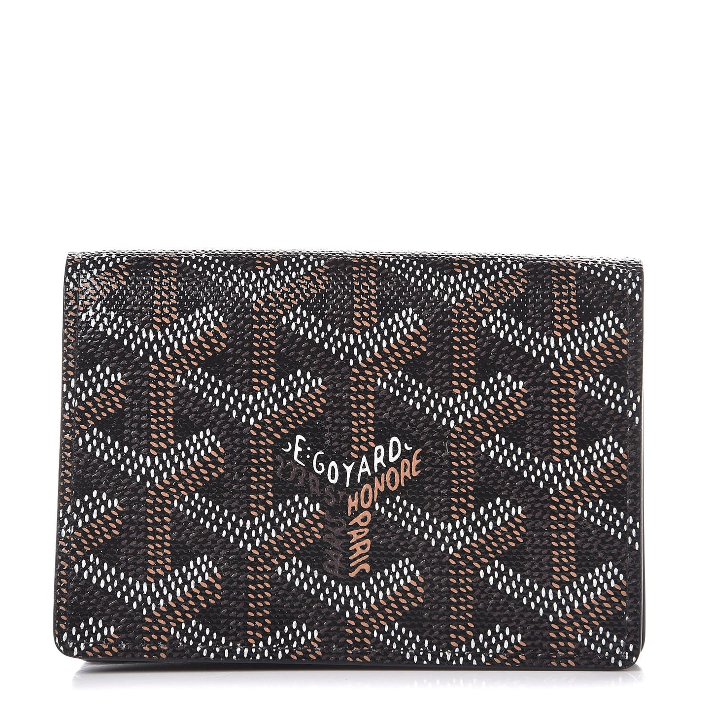 Goyardine Business Card Holder Black