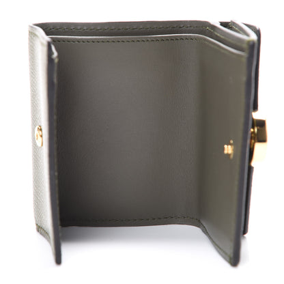 Fendi Vitello Cruise F is Fendi Micro Tri-Fold Envelope Wallet Asparago 4 of 7