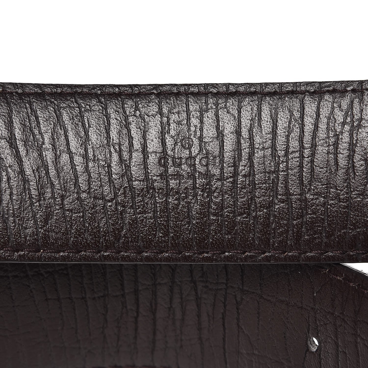 Gucci GG Plus Monogram Interlocking G Belt 85 34 Dark Brown 5 of 5