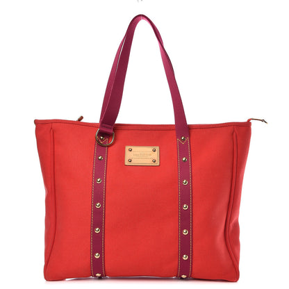 Louis Vuitton Antigua Cabas GM Red 1 of 8