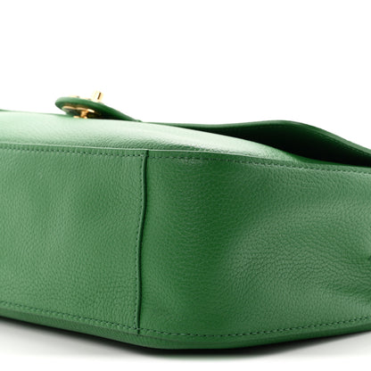 Chanel Grained Calfskin Small Souplissimo Maxi Flap Green 10 of 11
