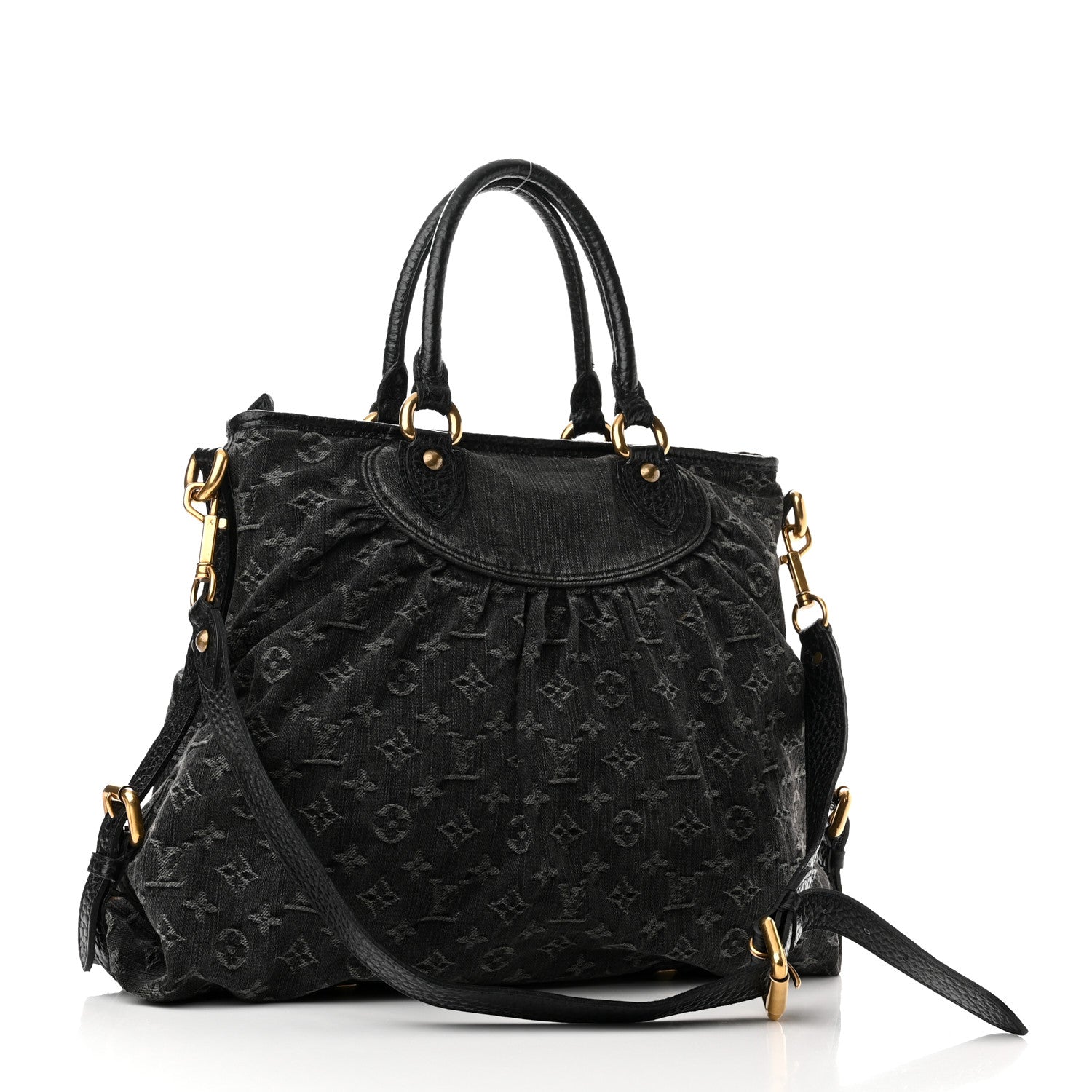 Louis Vuitton Denim Neo Cabby GM Black 3 of 17