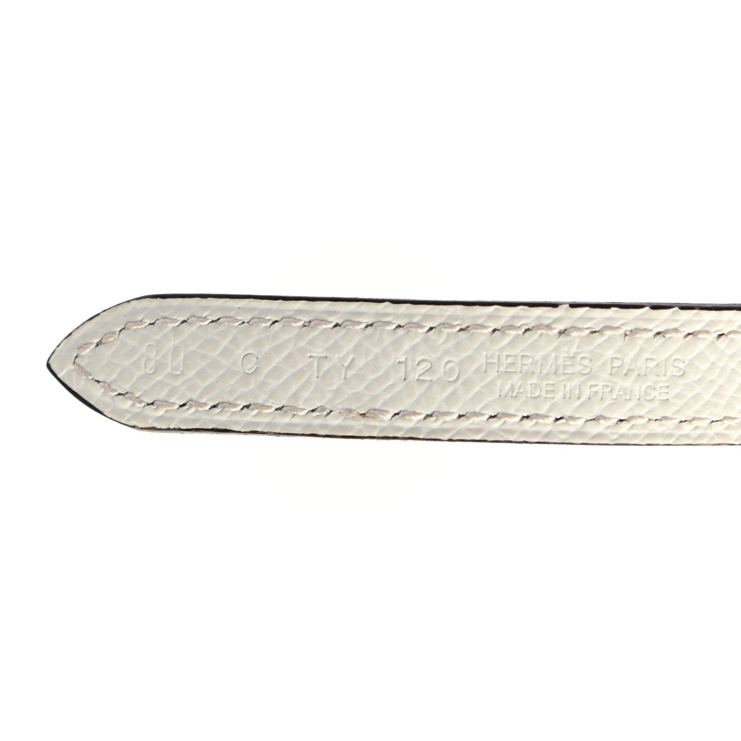 Hermes Epsom Swift 13mm Focus Belt 80 Etoupe Nata 5 of 5