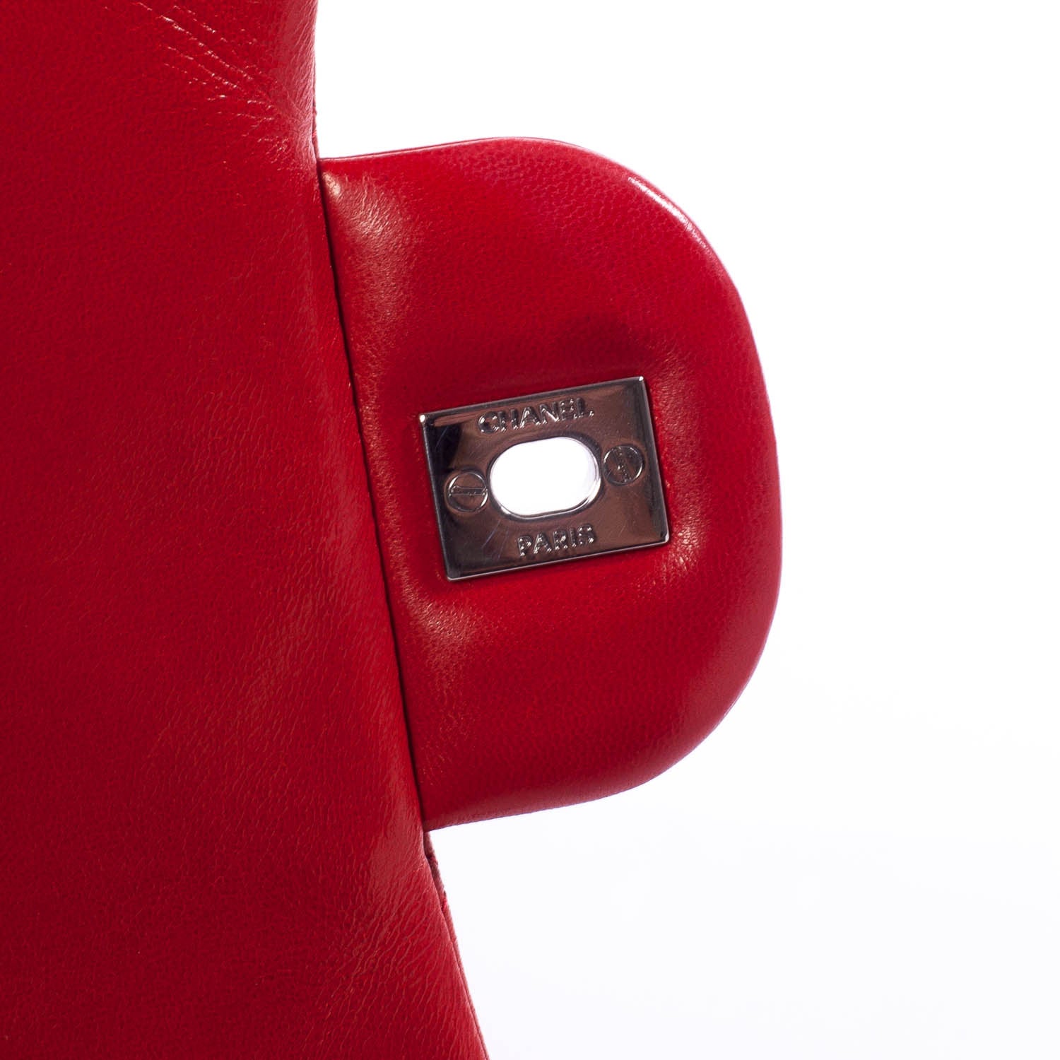 Chanel Lambskin Maxi Single Flap Red 6 of 10