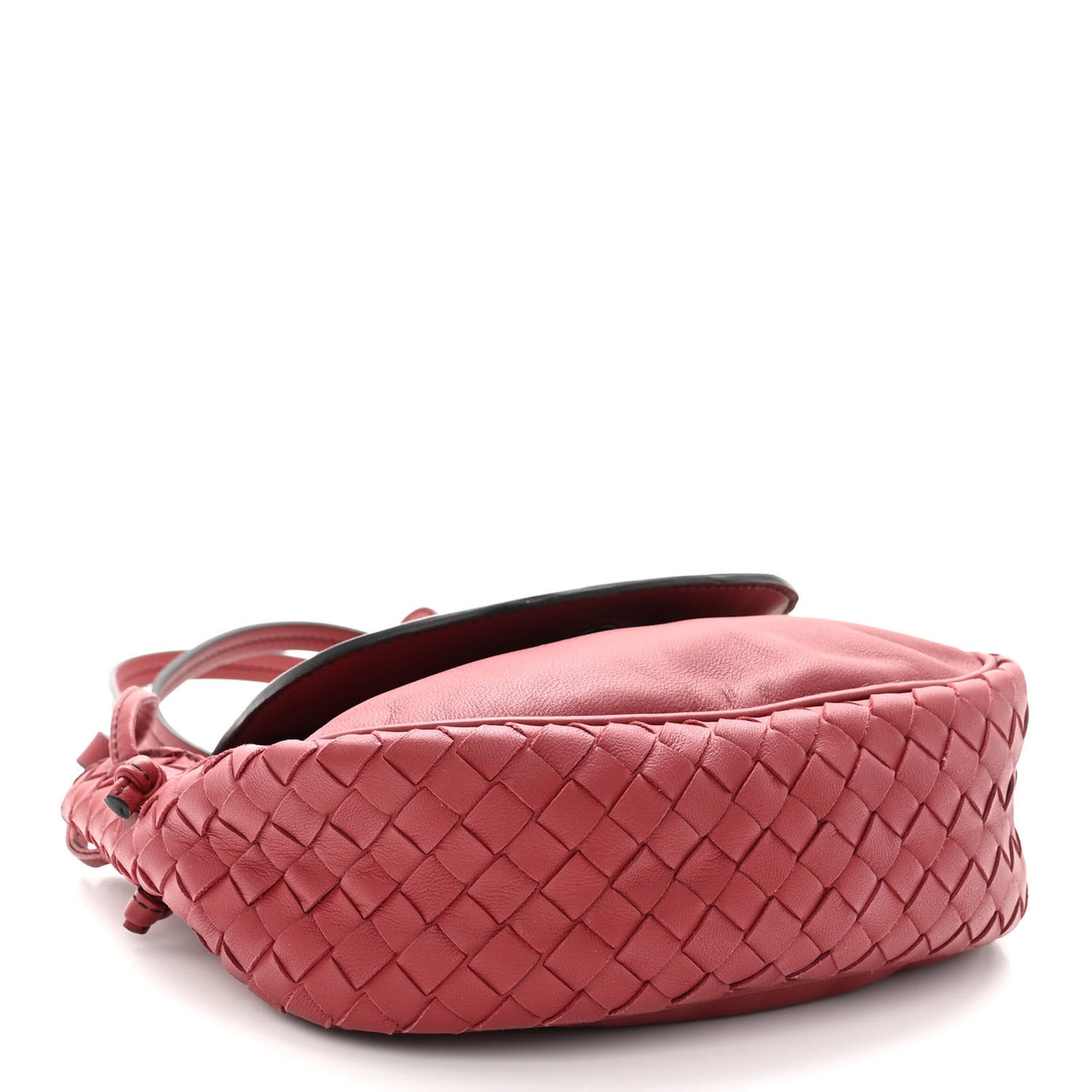 Nappa Intrecciato Small Nodini Flap Crossbody Baccara