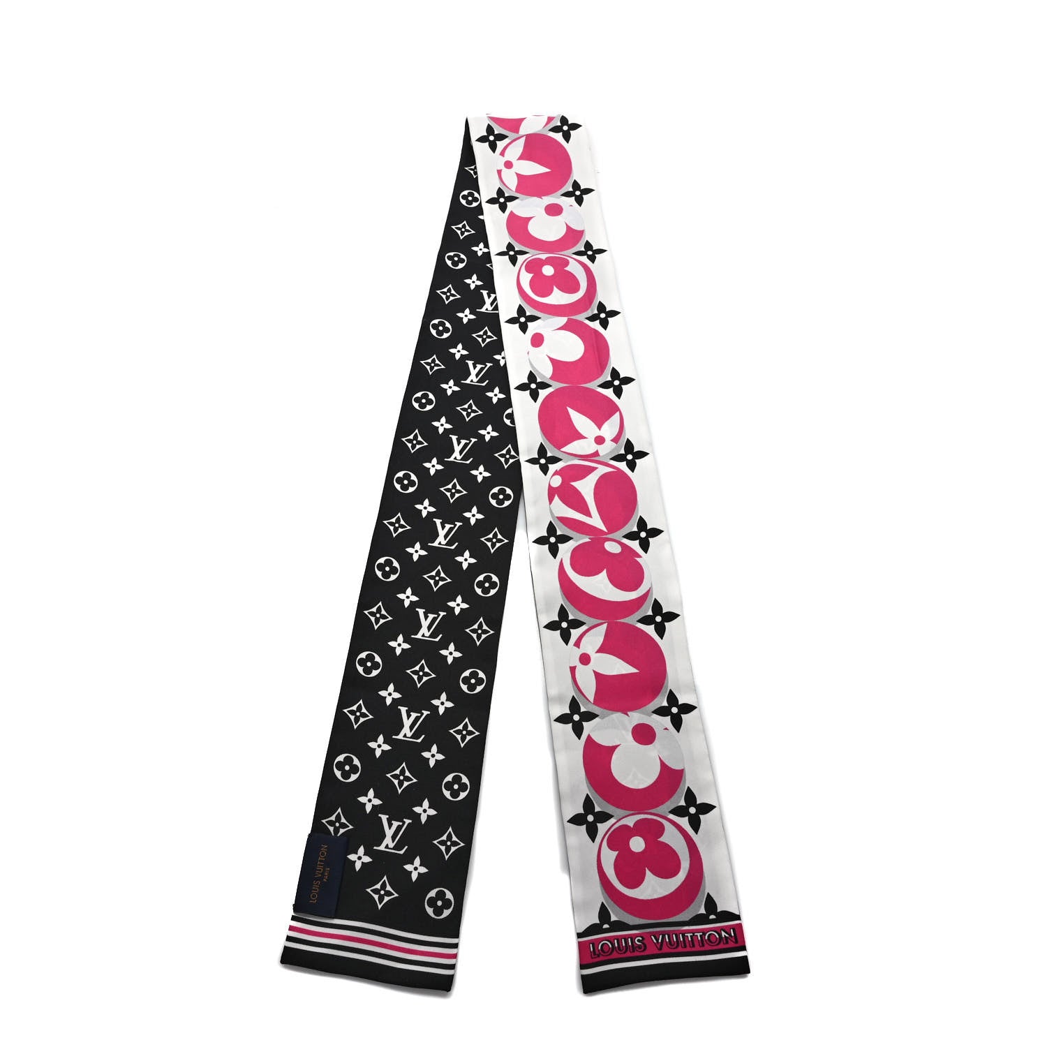 ブックル LVマーブル (Boucles LV Marble) Louis Vuitton Silk Monogram Marbles Bandeau Midnight Fuchsia