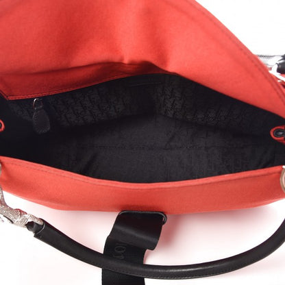 Christian Dior Satin Crystal Hardcore Shoulder Bag Red 6 of 14