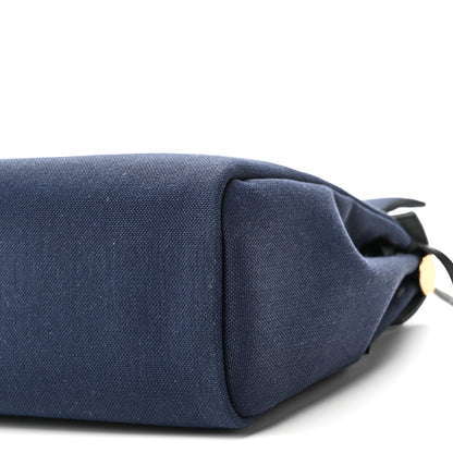 Hermes Military Toile Vache Hunter Herbag Zip Retourne 31 PM Bleu Marine Black 11 of 11